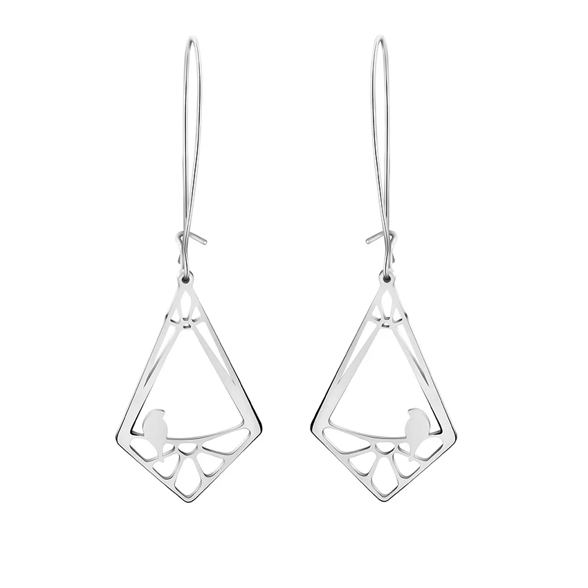 V притягивающие металлические серьги в стиле бохо треугольные для женщин золотые