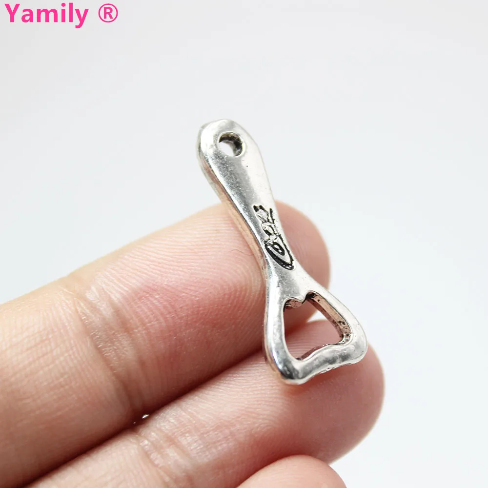 

Yamily Opener Charms 20pcs/ 27x11mm Antique silver tone Bottle Opener Charms Pendant Jewelry Making, DIY Findings,
