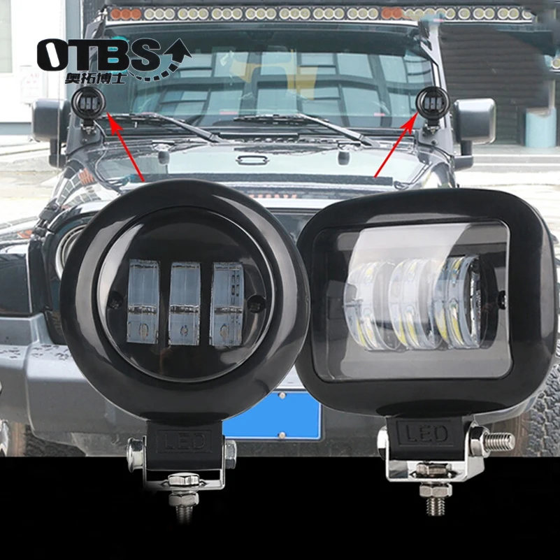 Точечный противотуманный фонасветильник OTBS квадратная Светодиодная лампа для