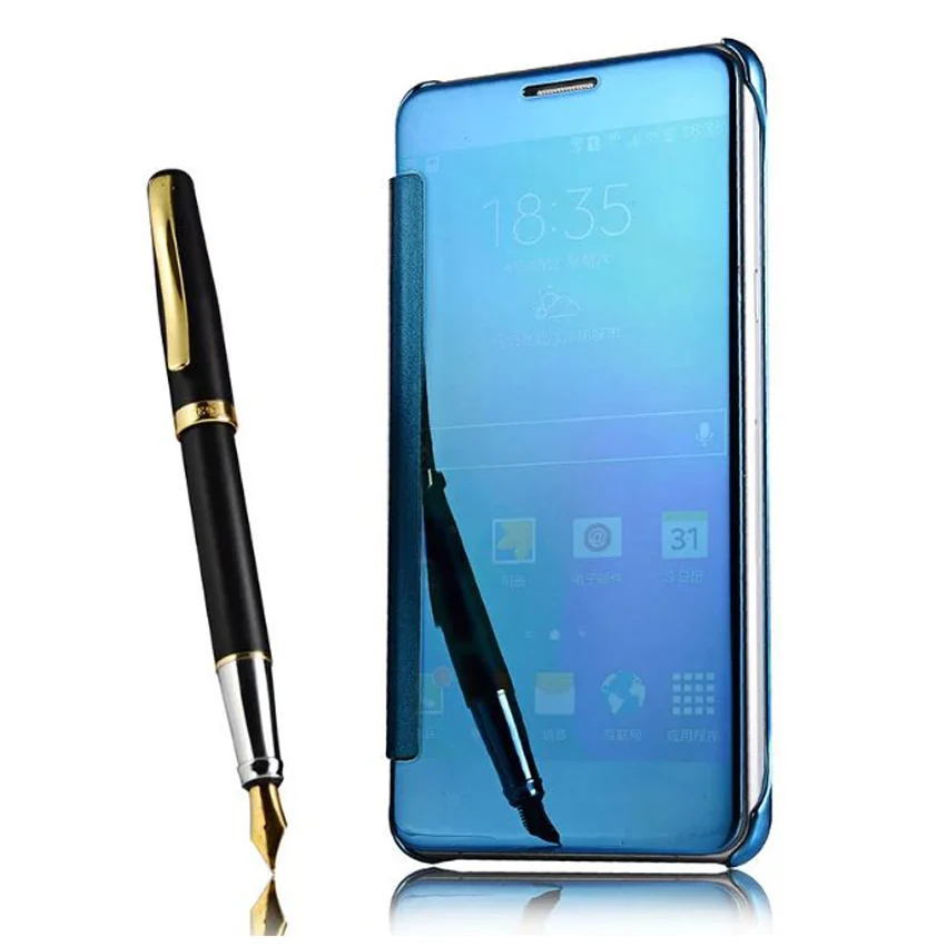 Blue Откидная крышка прозрачный чехол для телефона для samsung Galaxy S7 SM G930 G930F G930V SM G930FD SM G930 5,1 дюйма - Цвет: Blue