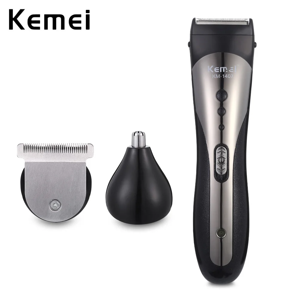 Kemei KM 1407 портативная электрическая машинка для стрижки волос триммеры 3 в 1