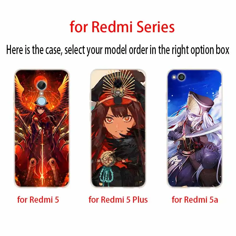 Модный мягкий чехол из ТПУ для Xiaomi Redmi Note 10 9 8 7 6 5 Pro Max 10S 9S 9T 8T 4G с рисунком аниме Fate