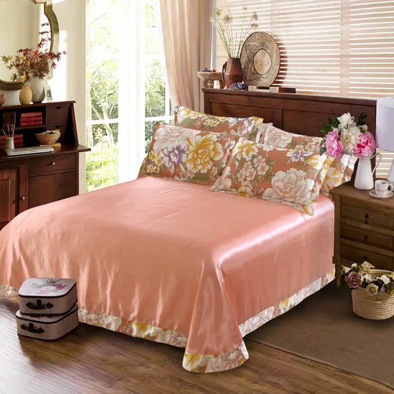 Сатиновые шелковые бриллианты наборы пододеяльников двойные полноразмерные