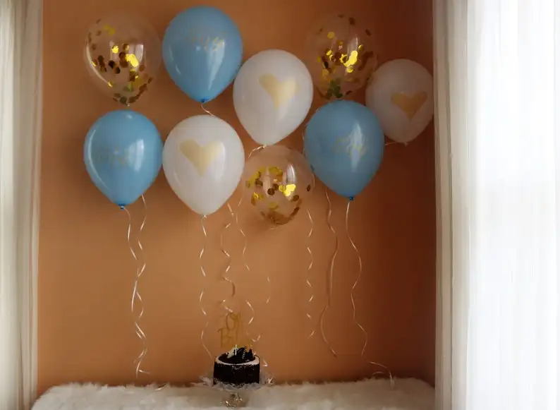 9 шт. Baby Shower Декор Пол раскрыть вечерние Беременность на день рождения золотого