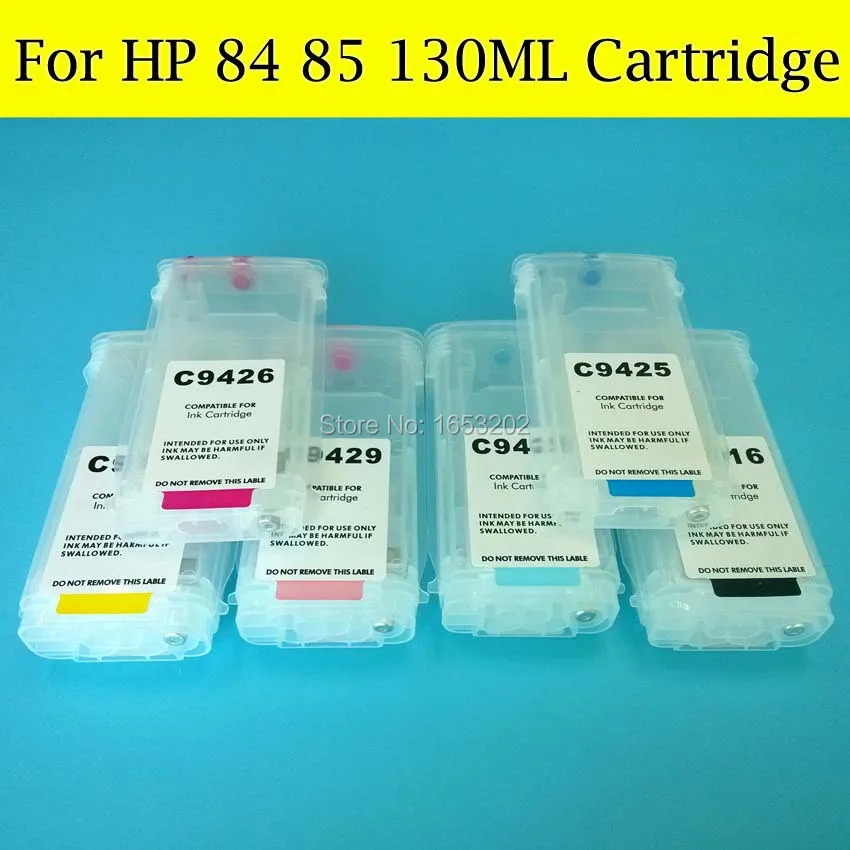 

BOMA.LTD 6 Color Empty Refillable Ink Cartridge For HP 84 85 Use For HP Designjet 90 30 130 Printer