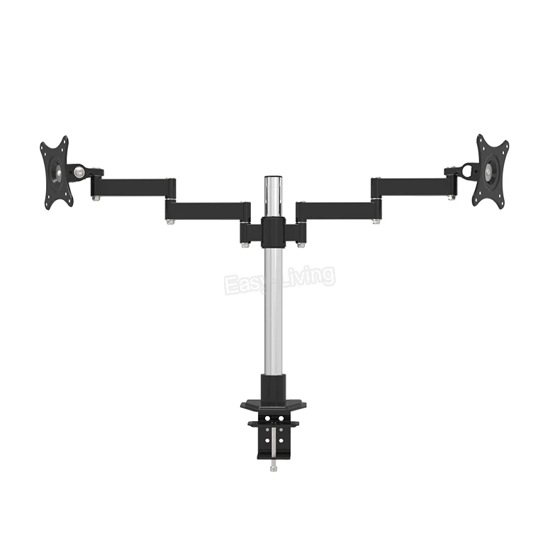 Держатель для настольного монитора компьютера с двойным жк дисплеем вращение на