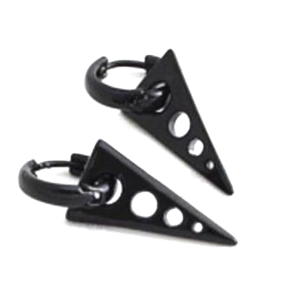 1 пара треугольные серьги гвоздики из титановой стали|earrings new|earring menearrings fashion |