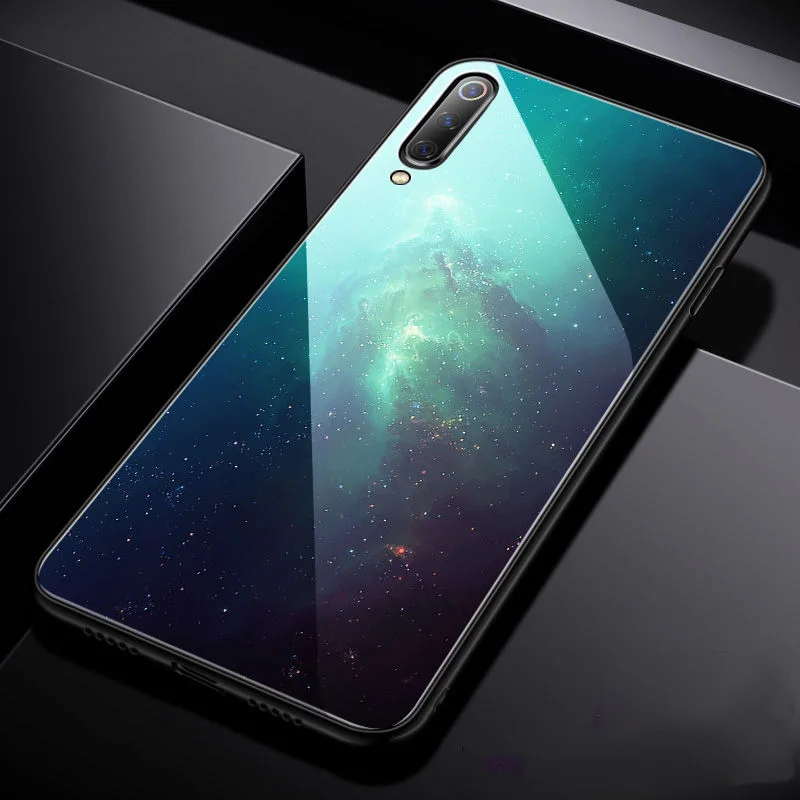Роскошный чехол из закаленного стекла для Xiaomi mi 9 TPU стекло с мягкими краями чехол для Xiaomi mi 9 mi 9 se чехол Aixuan - Цвет: color 4