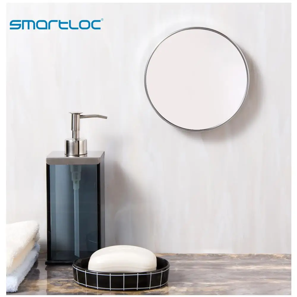 Smartloc 20cm 5X увеличительное круглое зеркало в ванную комнату для ванной макияж косметика составляют макияжа стену