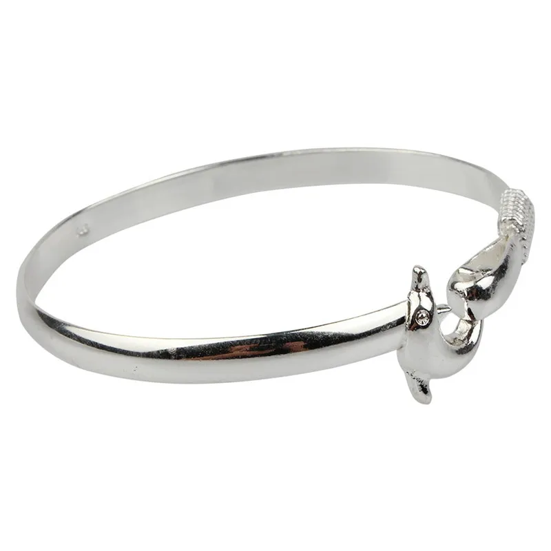 Elegant Fashion Dolphin Bracelet Bangle Silver Plated For Women/Girl Jewelry New | Украшения и аксессуары