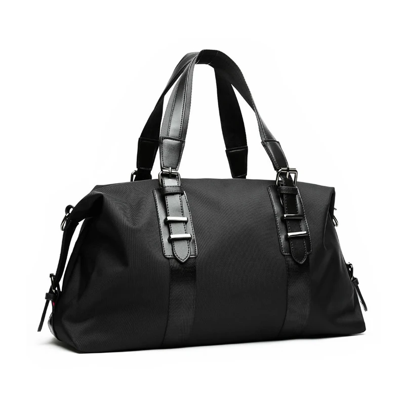 Black-Medium size Новинка, мужские дорожные сумки большой вместимости, мужские багажные сумки большой вместимости, сумки для путешествий из Оксфорда, модные мужские складные сумки - Цвет: Black-Medium size