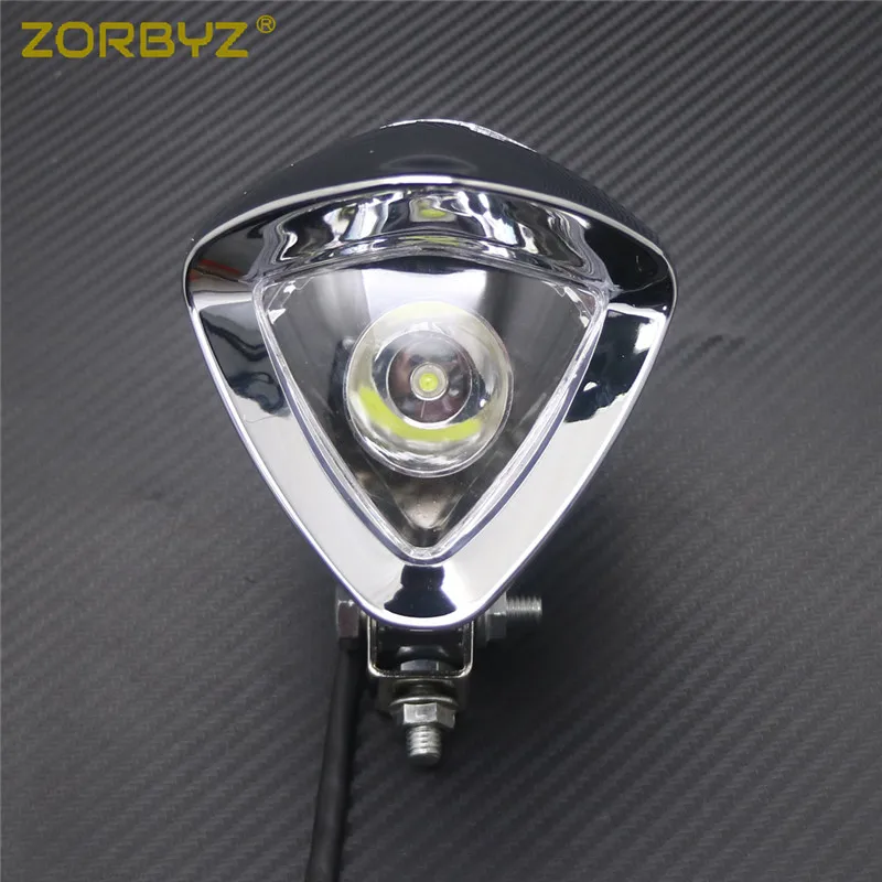 ZORBYZ мотоциклетные хромированные СВЕТОДИОДНЫЕ пластиковые точечные фары