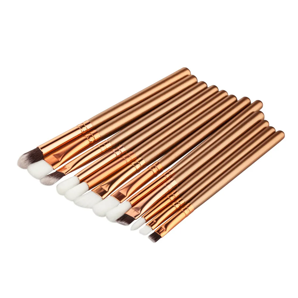 GUJHUI Golden series 12PCS Makeup Brushes Set Make Up Foundation Eyebrow Eyeliner Blush Cosmetic Concealer H303326 | Красота и