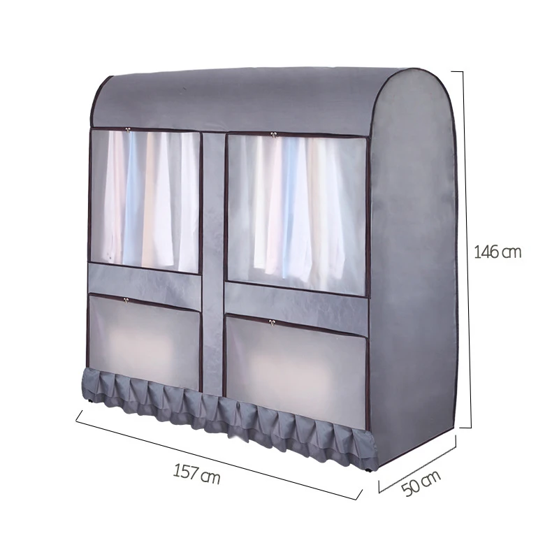

Hot Wardrobe Clothing Rack Dust Cover Moisture Waterproof Hanging Garment Suit Bag FQ-ing