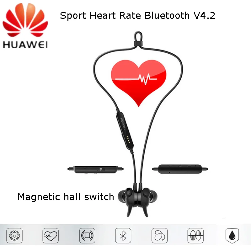 Оригинальные спортивные наушники Huawei Bluetooth гарнитура с пульсометром AM R1 Pro IP55