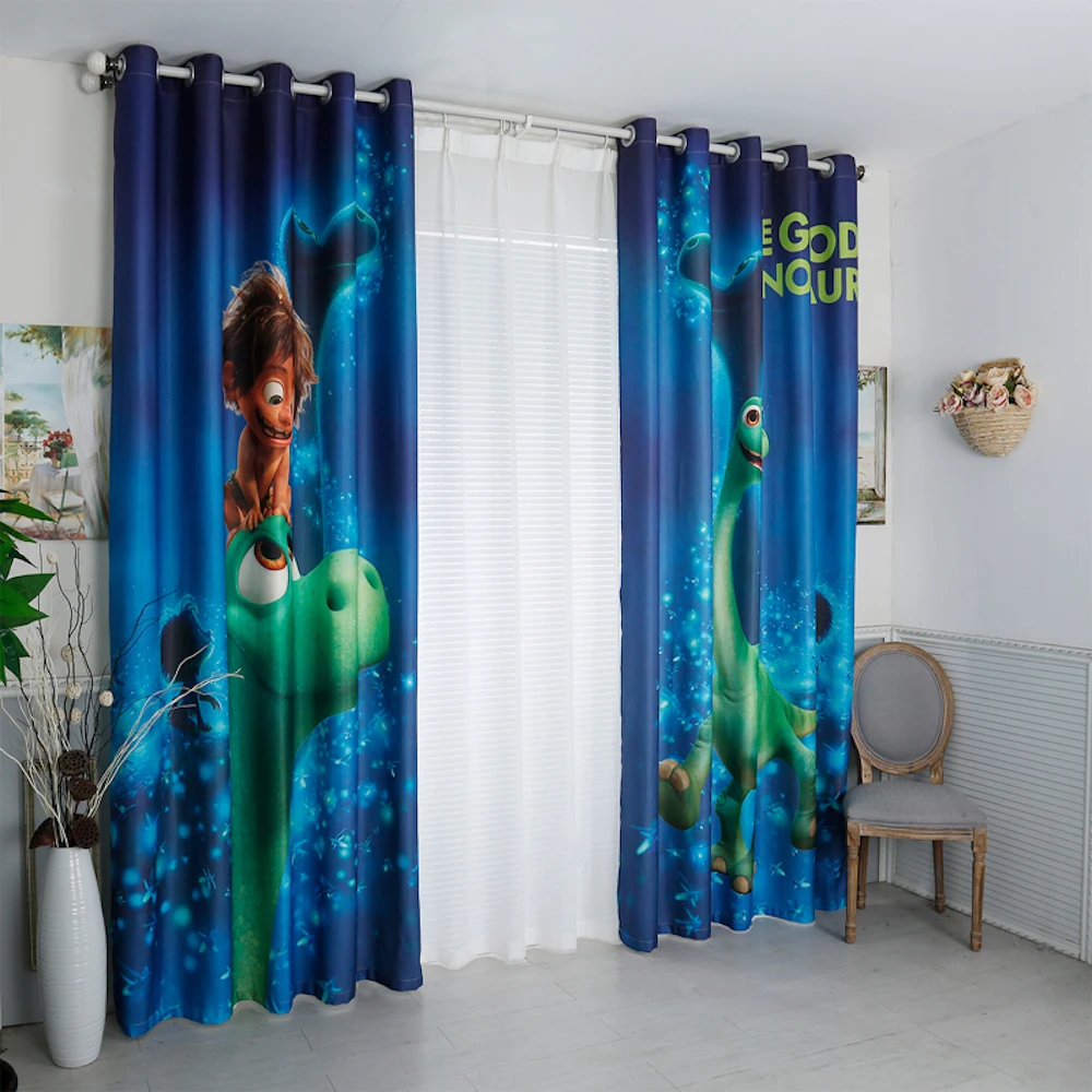 Выполненная на заказ 2х люверсов оконная драпировка занавеска для детской