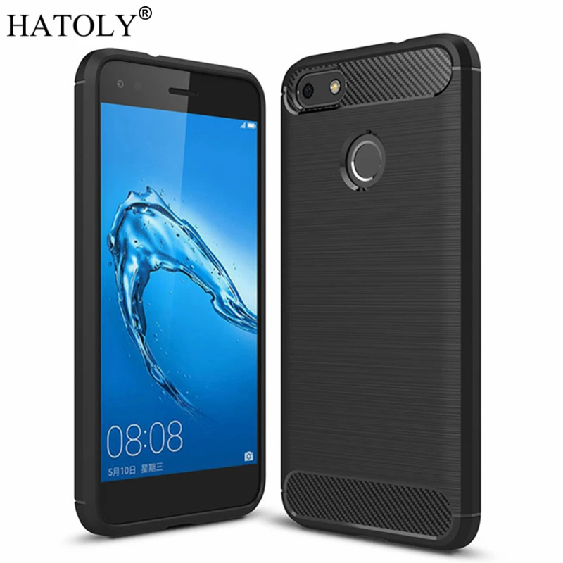 HATOLY For Capa Huawei Nova Lite 2017 Case Enjoy 7 Soft TPU Brushed Rugger Silicone SLA-L22 SLA-L02 | Мобильные телефоны и