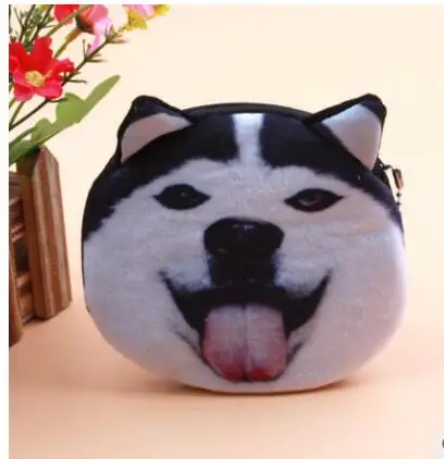 3 10 шт./лот! 3D плюшевые женские кошельки с милым рисунком кота, кошельки для монет с изображением животных для девочек, кошельков, детских кошельков, сумок на молнии - Цвет: 3