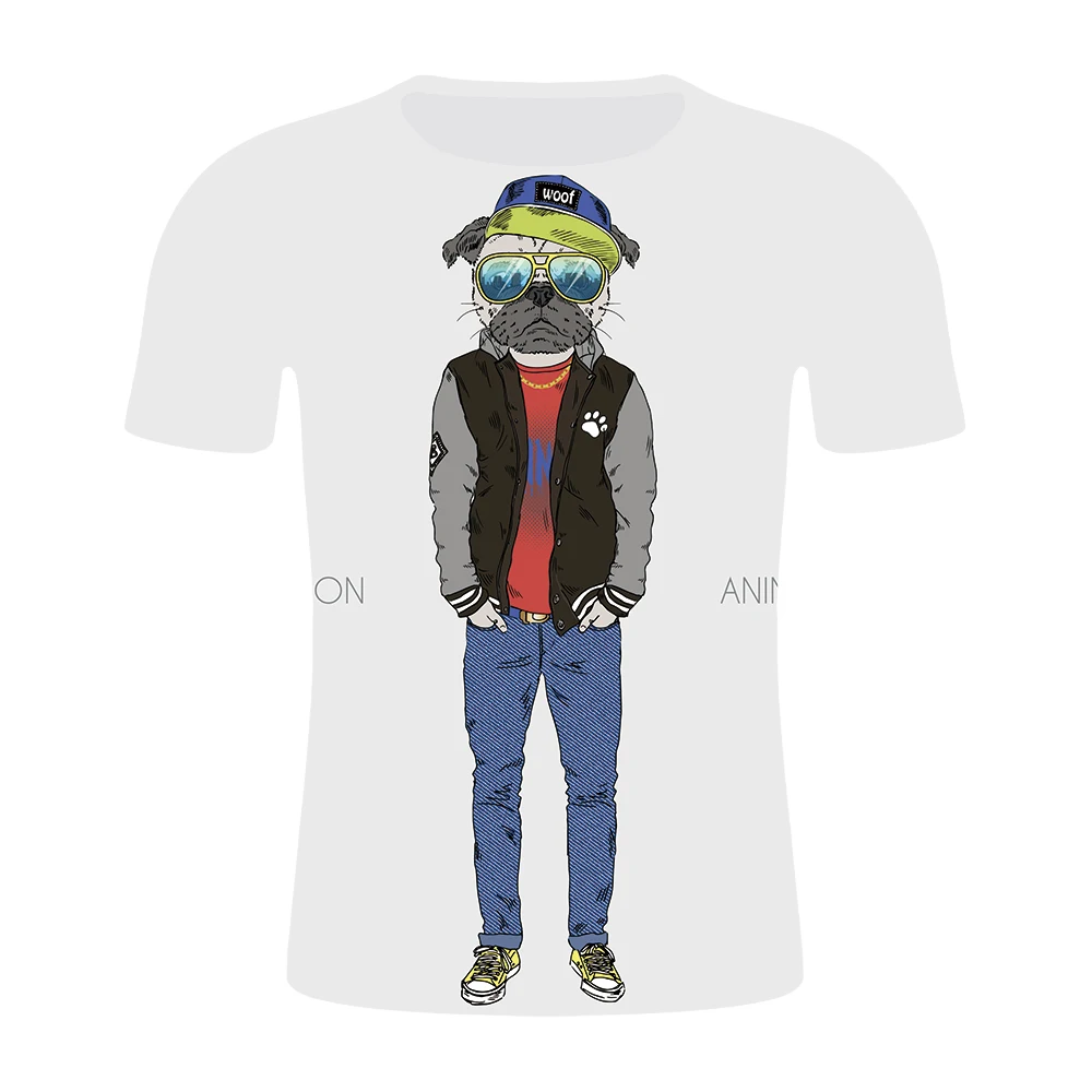 019 Новое поступление мужские летние Mr Rabbit 3D принт футболка с коротким рукавом