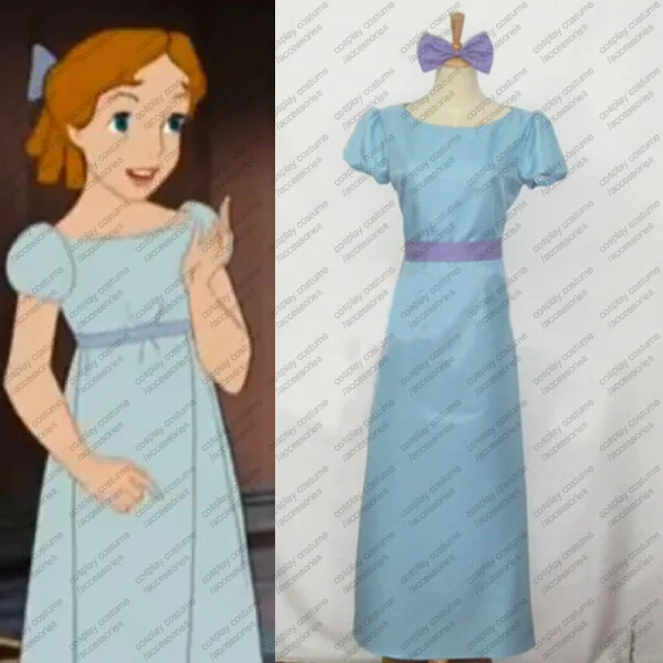 Платье Питера Пэна Венди костюм для косплея одежда питерпена по индивидуальному