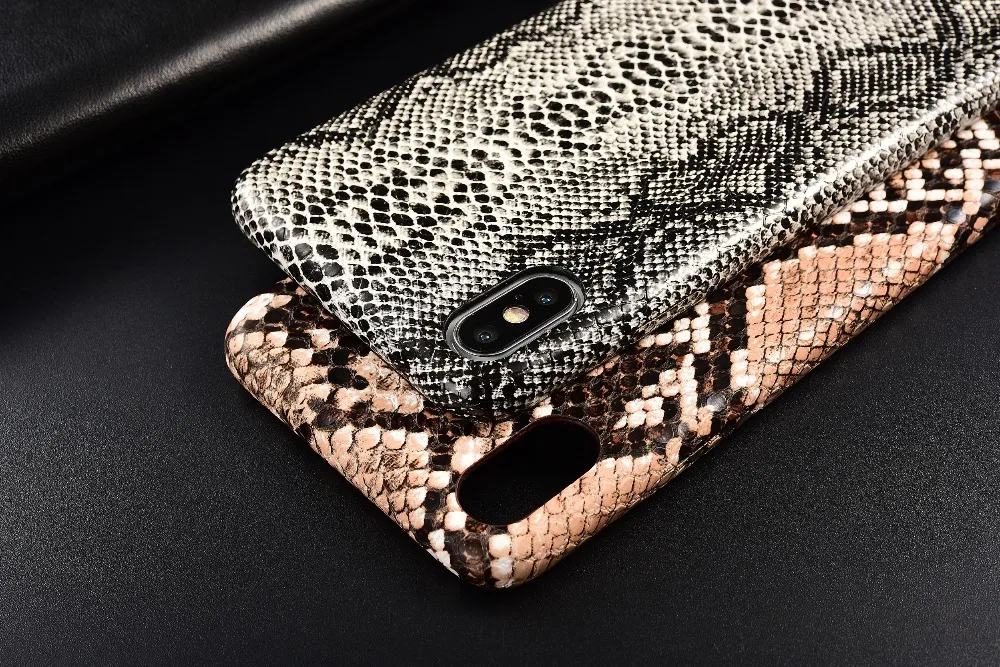Чехол из искусственной кожи со змеиным узором для iPhone 6, 6s Plus, 7, 7 Plus, 8 Plus, X, XR, XS Max, чехол для телефона с текстурой крокодила, мягкий чехол, Fundas