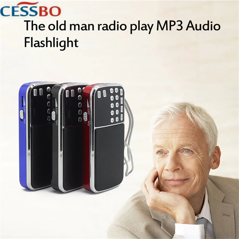 

Y501 Portable FM Mini Radio Old Men LED Display Screen Digital Radio FM 3.5mm AUX Line-in MP3 Player Support TF/SD Card Recharge