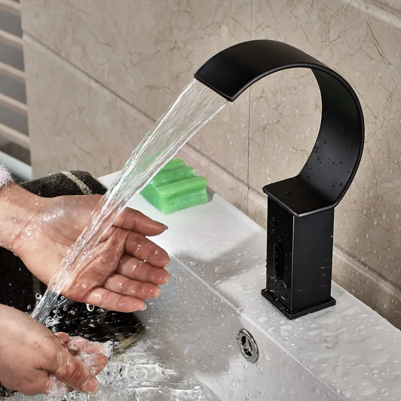 Крепление на бортике Водопад для ванной комнаты Автоматическая Бесконтактный