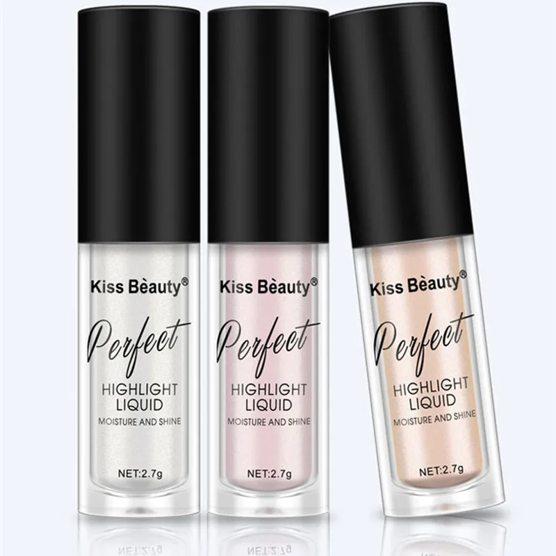 Kiss Beauty мерцающий высокий светильник er макияж серебристый золотой блеск светлый