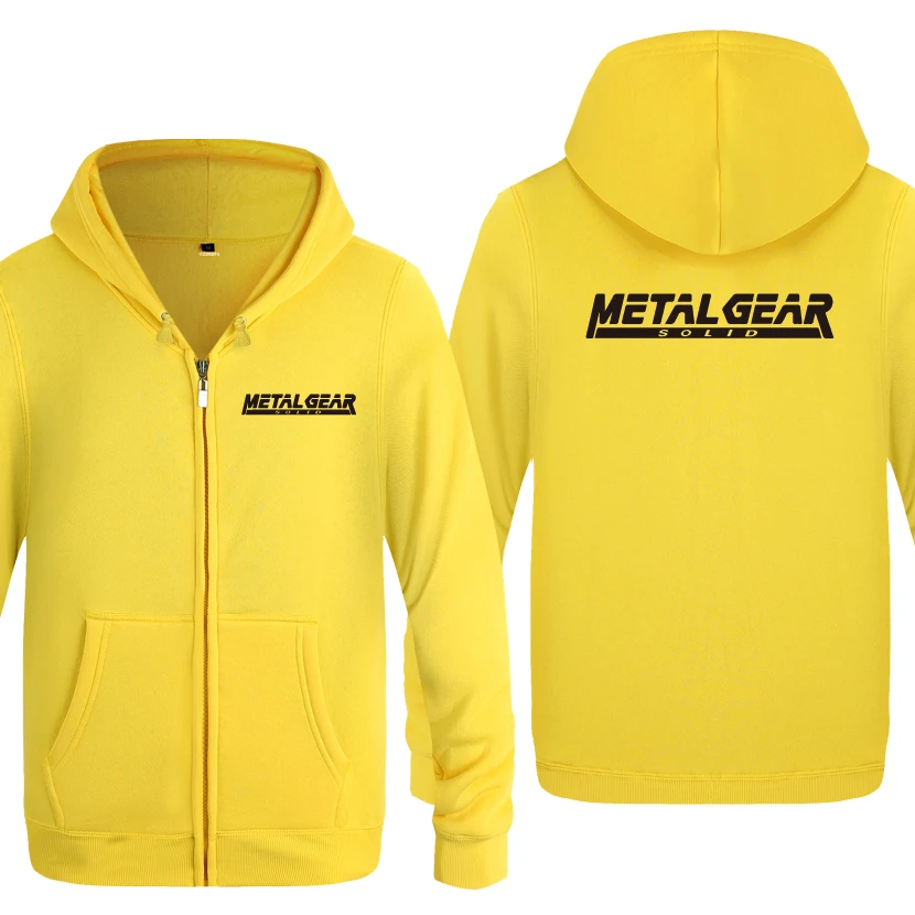 MGS Metal Шестерни однотонные свитшоты с буквами Для мужчин 2018 s капюшоном и