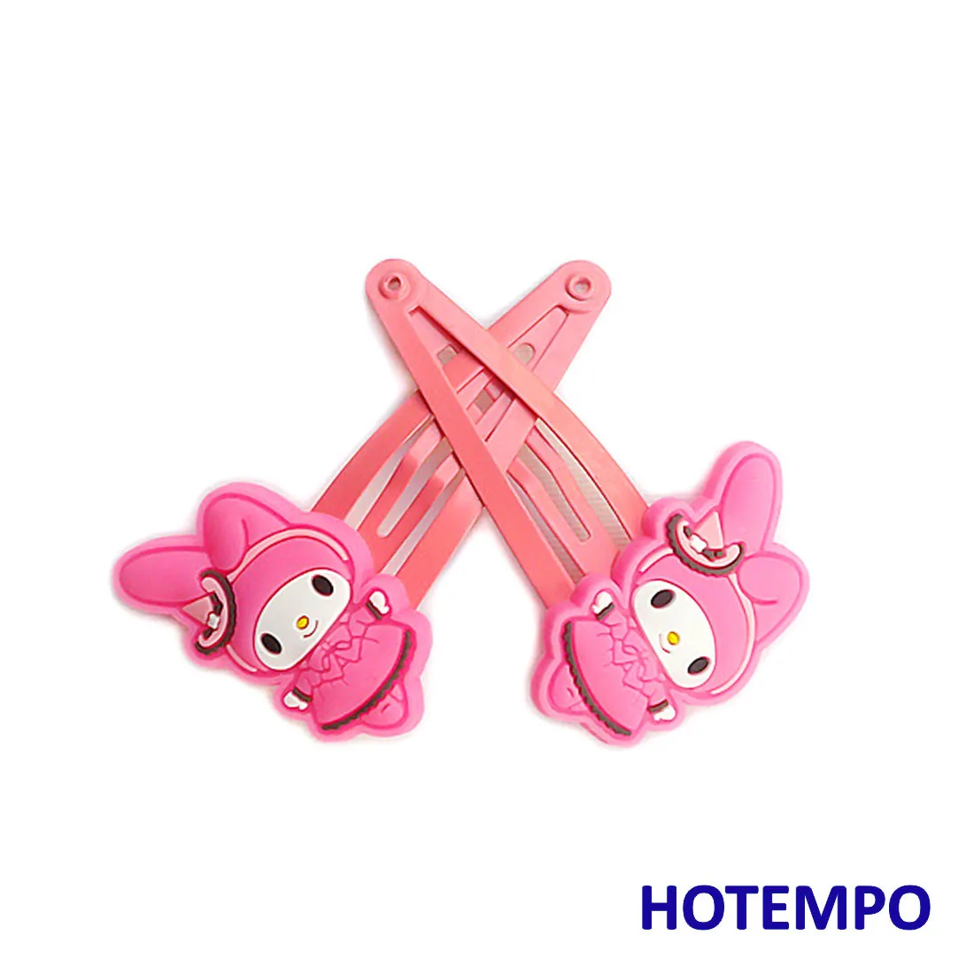 Япония милый мультфильм курими Мелодия детство девочка Kawaii аксессуары для волос заколки для волос эластичные ленты заколки для волос для детей подарок - Цвет: PVCFJ-MLDQ-PK-LR2P