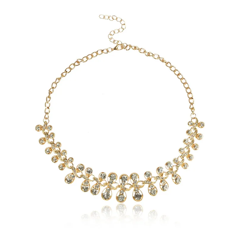 1 Pc Women Girls Rhinestone Pendant Necklace Fashion Crystal Stone Bib Statement Neck Jewelry Accessory | Украшения и аксессуары