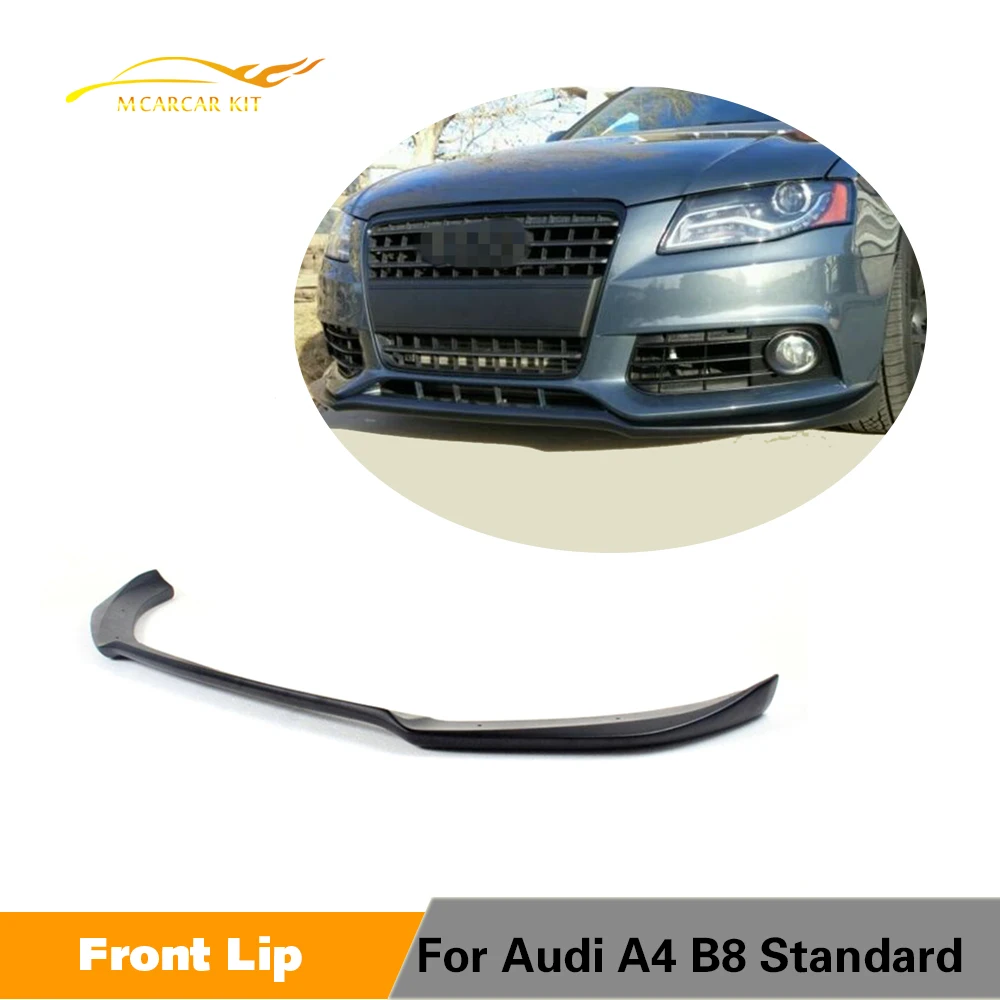 Спойлер переднего бампера для Audi A4 B8 Sedan 4 дверный Non Sline 2009 2010 2011 2012 FRP Неокрашенный