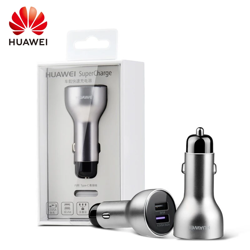 original huawei car fast charger intelligent quick chargers 27 5w 4 5v 9v 5a type c cable for samsung iphone supercharger ap38 free global shipping