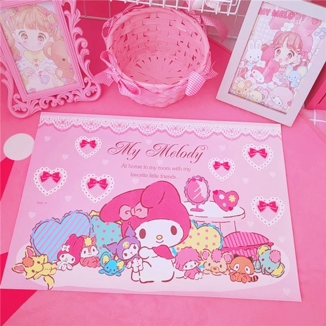 IVYYE розовый My Melody серия модные портативные настольные коврики колодки для хранения ПВХ мультфильм столовые приборы еда Ланч дома для женщин девочек - Цвет: see chart