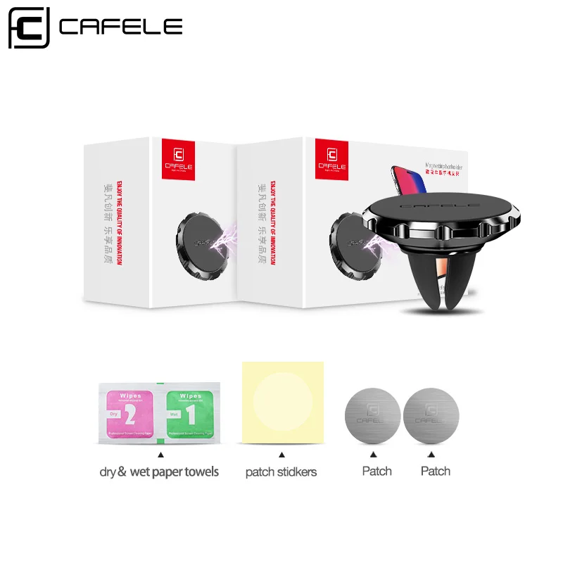 cafele universal magnetic car phone holder air vent stand in car for iphone xs max xr x 8 7 6 plus for samsung huawei xiaomi free global shipping