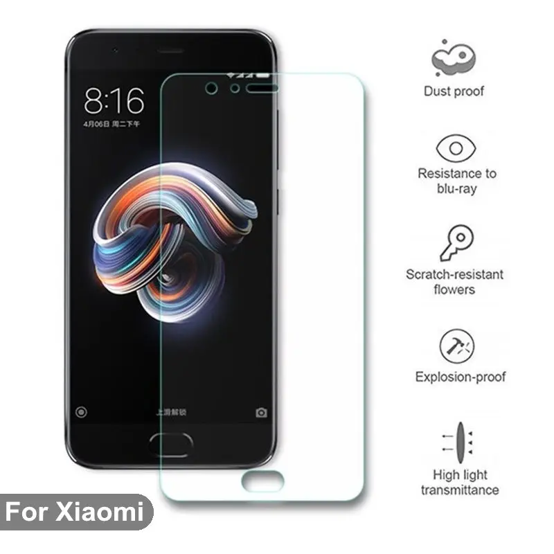 Закаленное стекло для смартфона Xiaomi 9 8 SE 6 mi lite Pro Max 2 3 Mix A1 5X A2 6X Защитная пленка