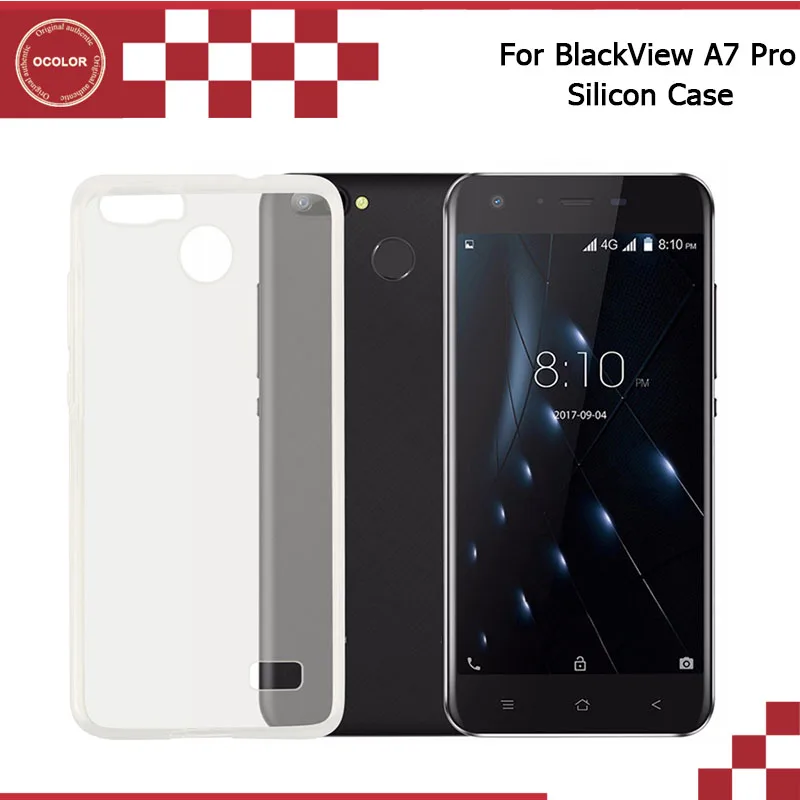 Цветной силиконовый чехол для BlackView A7 Pro защитный мягкий из ТПУ мобильный телефон