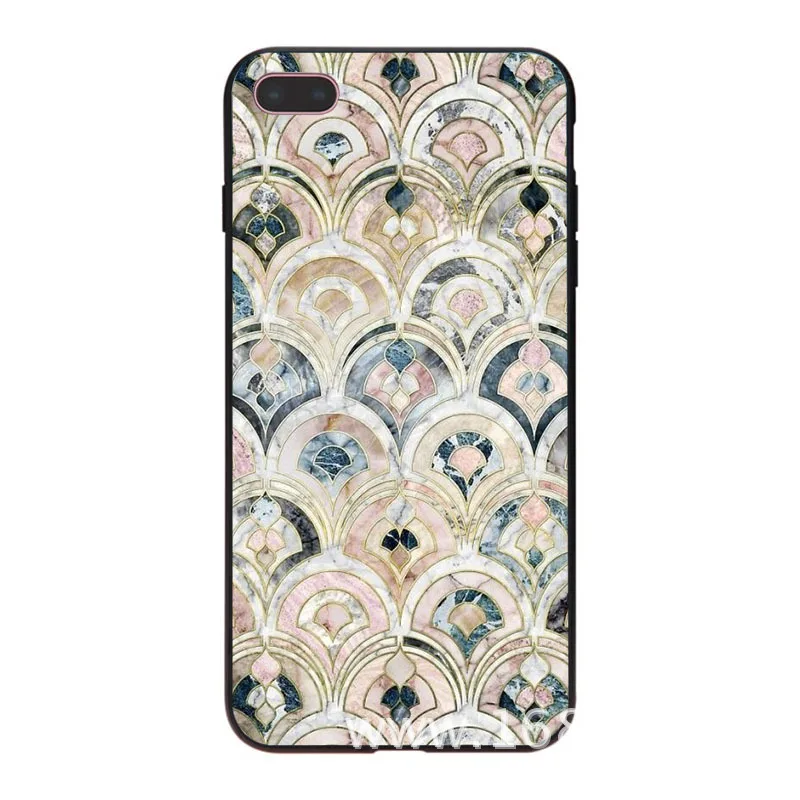 MaiYaCa Марокко Арт Деко плитка карта Алмазные Весы мягкий чехол для телефона iPhone 8 7 6