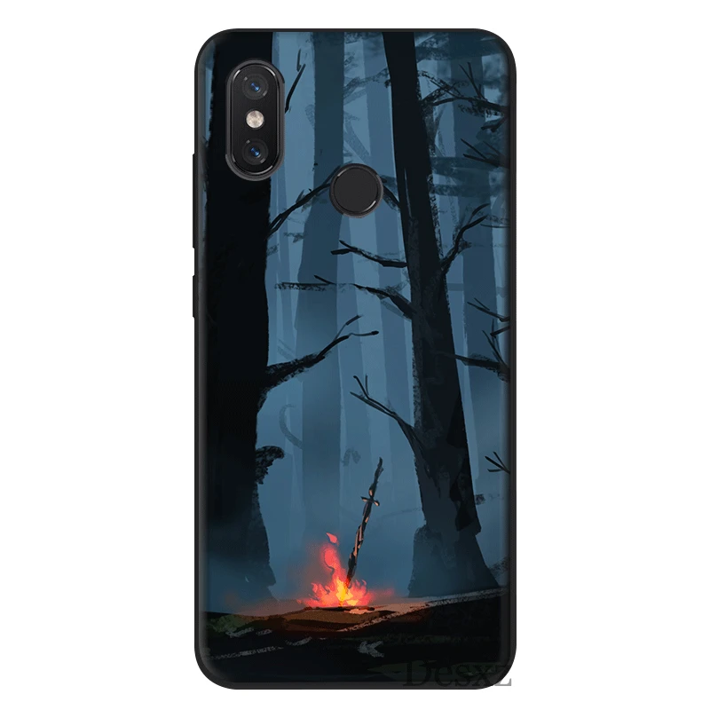 Силиконовый чехол Desxz для телефона Xiaomi Mi 6 8 9 10 9t cc9 E SE A1 2 Pro Lite сумка Dark