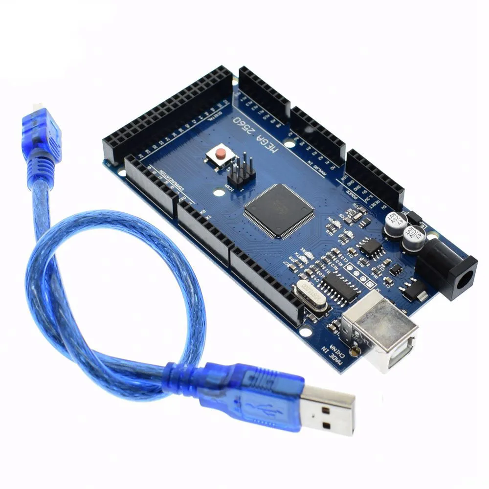 Mega2560 R3 ATmega2560-16AU (1 шт. плата + 1 USB кабель) REV3 для Arduino совместим без логотипа DIY RC
