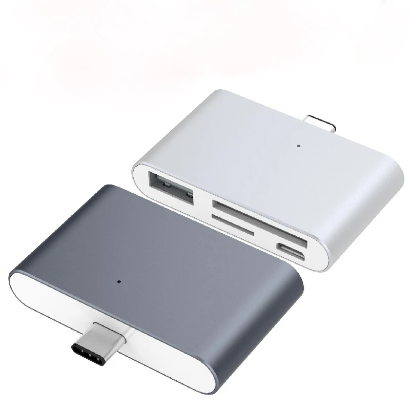 Usb концентратор 1 порт USB 2 0 Type C OTG дополнительный Многофункциональный Картридер