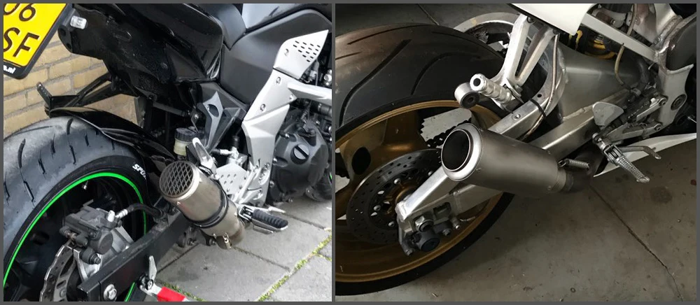 51 мм/60 мм мото rcycle труба глушителя с дБ убийца escape moto sc для R6 GSXR1000 R25 MT07 CBR1000 cb650f gsxr250