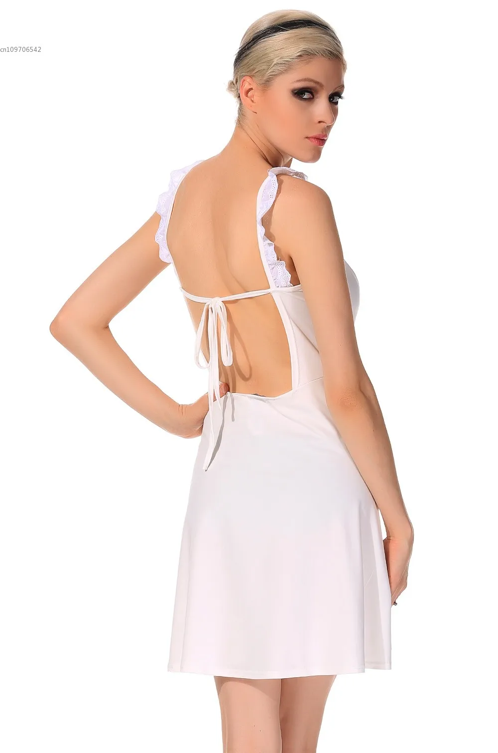 Лето Женщин Девушки Платье Милая Спинки Мини Hollow Шифоновое Пляж Сексуальные