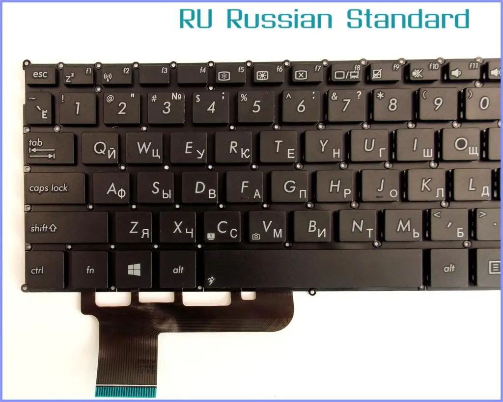 Русский RU Версия Клавиатура для ноутбука ASUS VivoBook Q200 Q200E S200 S200E X201 X201E X202 X202E X201L2117E X201E847E ноутбук без рамки