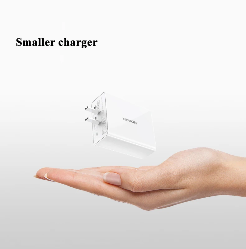 Nohon 45 W Тип usb C Зарядное устройство для iPhone X 8 плюс 8 MacBook быстро USB-C мобильного телефона PD Зарядное устройство Quick Charge для Galaxy S8 S9