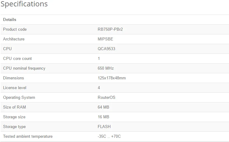 Mikrotik RB750P-PBr2 PowerBox 650 МГц процессор 64 МБ ОЗУ Открытый 5 Ethernet порт с PoE открытый маршрутизатор RouterOS L4