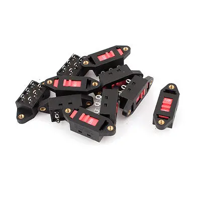 AC 110V 220V 6 контактный клеммы DPDT Напряжение Селекторный переключатель 10 шт.|switch|pcs |