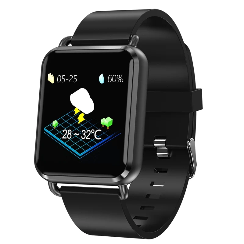 black Q3 мужской спортивный умный Браслет IP67 Водонепроницаемый умный Браслет монитор сердечного ритма фитнес-трекер wo Мужская умная электроника для детей - Цвет: black