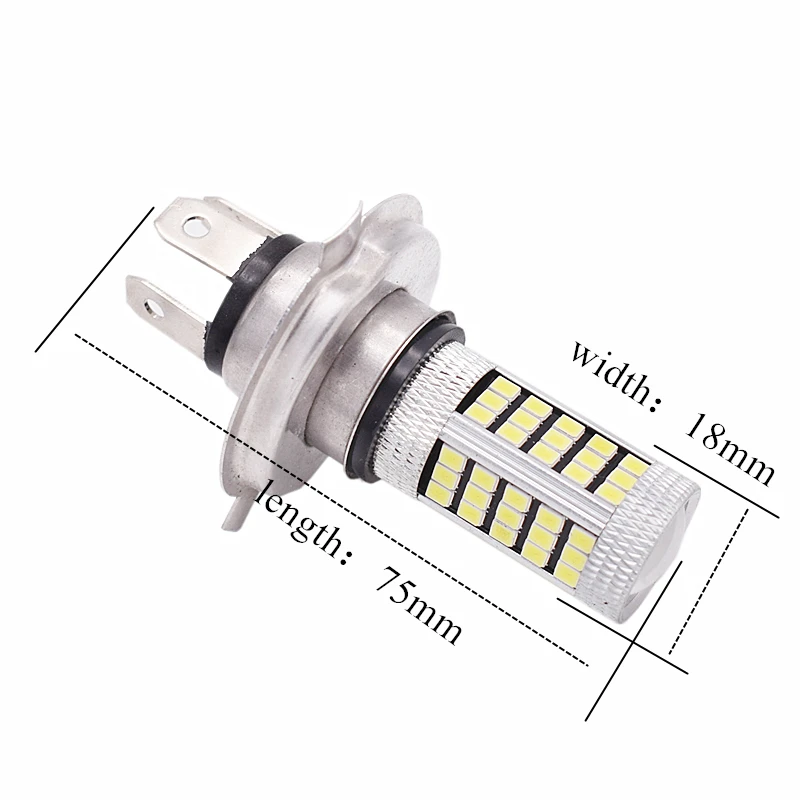 1 шт. автомобисветодиодный светодиодсветодиодный лампы H4 2835 LED 66 SMD Автомобильные