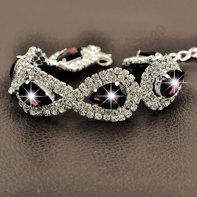 Роскошные свадебные женские ювелирные изделия 100% Стерлинговое Серебро 925 пробы